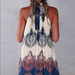 Boho halter dress